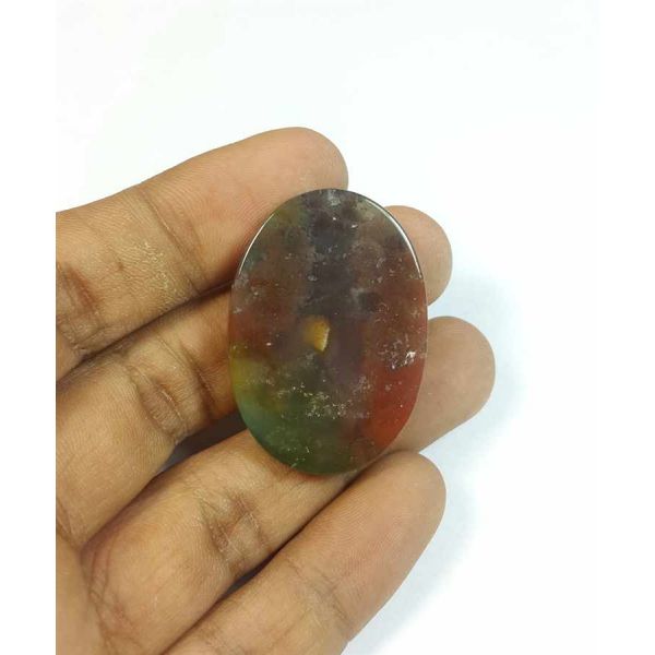 55.52 Carats Natural Red+Green Blood Stone 36.95 x 26.17 x 6.50 mm