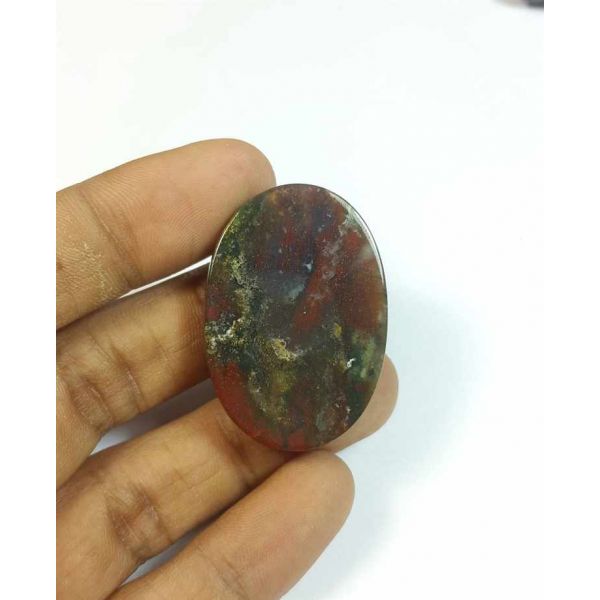 58.75 Carats Natural Red+Green Blood Stone 37.99 x 26.37 x 6.96 mm