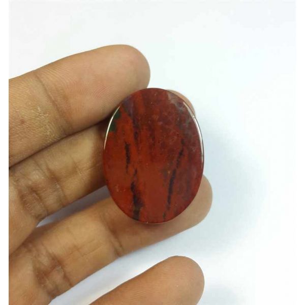 41.31 Carats Natural Red+Green Blood Stone 31.79 x 23.94 x 6.36 mm