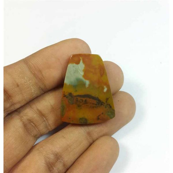 29.02 Carats Cherry Creek Jasper 28.76 x 22.71 x 4.68 mm