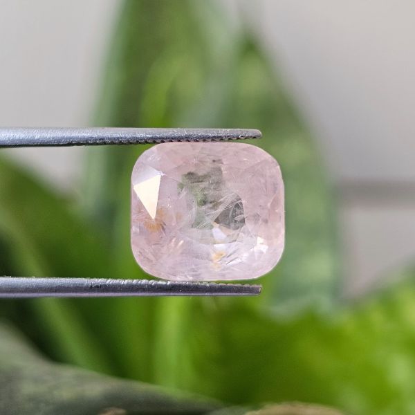 9.09 Carats Natural Peach Sapphire 11.79 x 10.61 x 7.28 mm