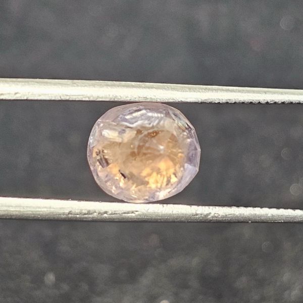 4.14 Carats Purplish Orange Natural Sapphire 11.55 x 10.53 x 6.01 mm