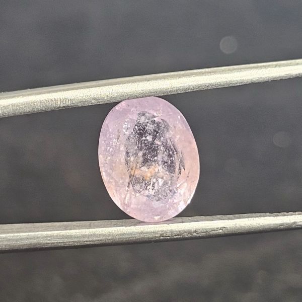 3.66 Carats Natural Lavender Sapphire 7.85 x 8.89 x 6.33 mm