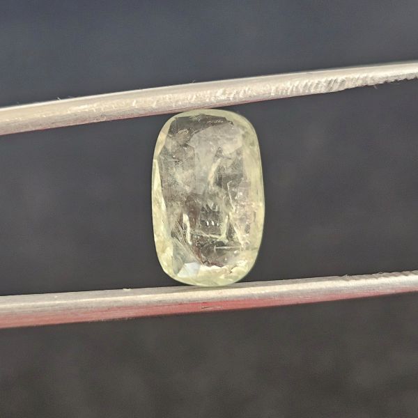 3.49 Carats Natural Light Green  Sapphire 11.49 x 7.30 x 3.84 mm