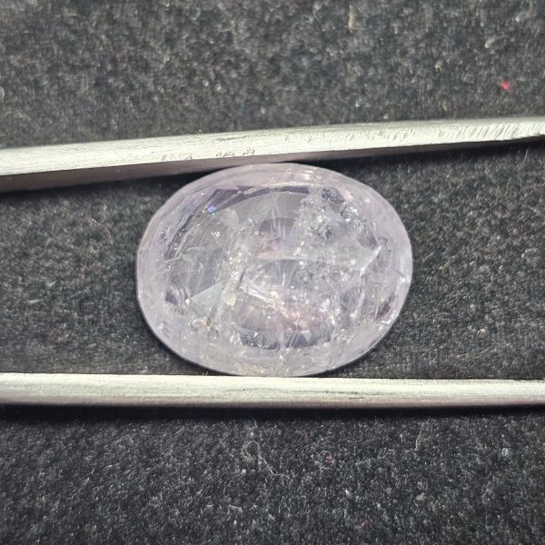 14.63 Carats Natural Silver Sapphire 15.80x12.30x8.00 mm