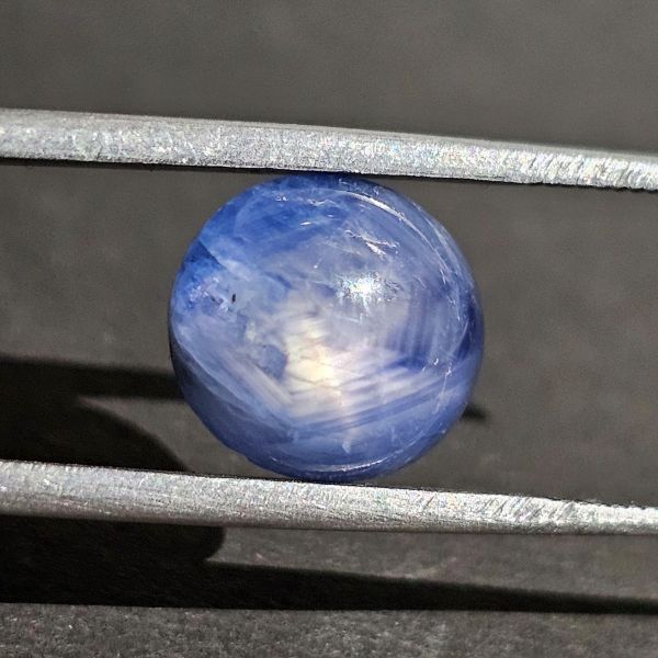 9.47 Carats Natural  Blue Younder Star Sapphire 11.71 x 10.30 x 7.43 mm