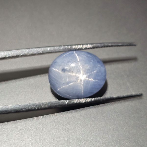 10.54 Carats Natural Jordy Blue Star Sapphire 13.34 x 11.27 x 6.37 mm