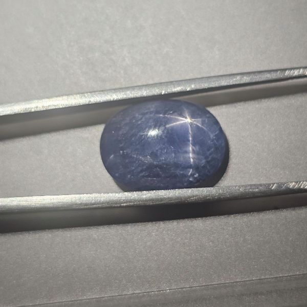 11.71 Carats Natural Kashmir Blue Star Sapphire 15.53 x 11.53 x 6.47 mm