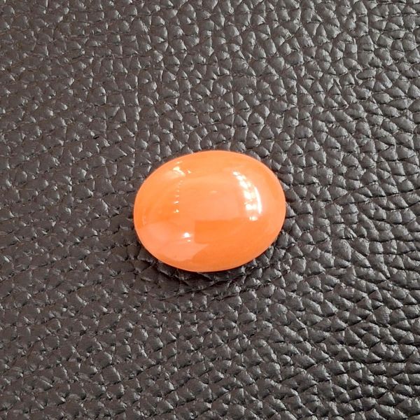 13.29 Carat Natural Japanese Orangish Red Coral 17.84 x 14.45 x 8.07 mm