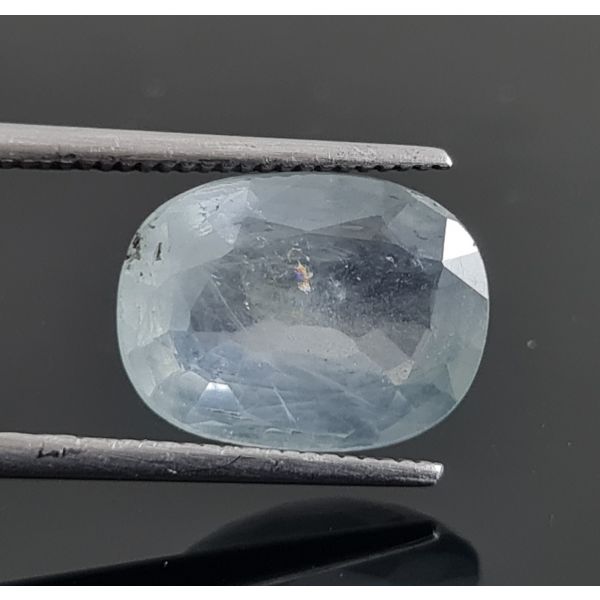 4.62 Carats Natural Aqua Blue Sapphire 12.01x8.97x4.44 mm