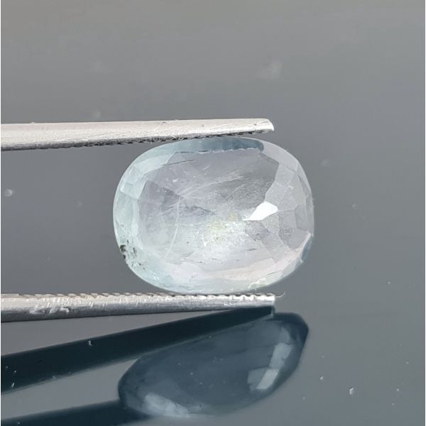 4.62 Carats Natural Aqua Blue Sapphire 12.01x8.97x4.44 mm