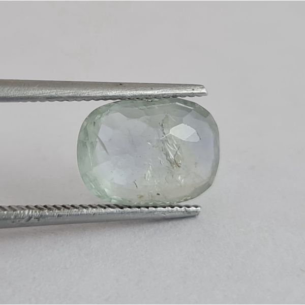 3.80 Carats Natural Green Sapphire 10.37x6.64x4.41 mm