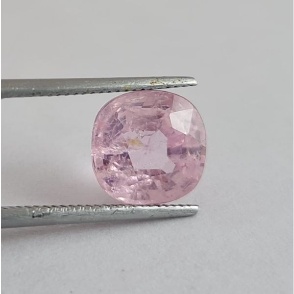 3.50 Carats Natural Pink Sapphire 8.64x8.33x5.27 mm