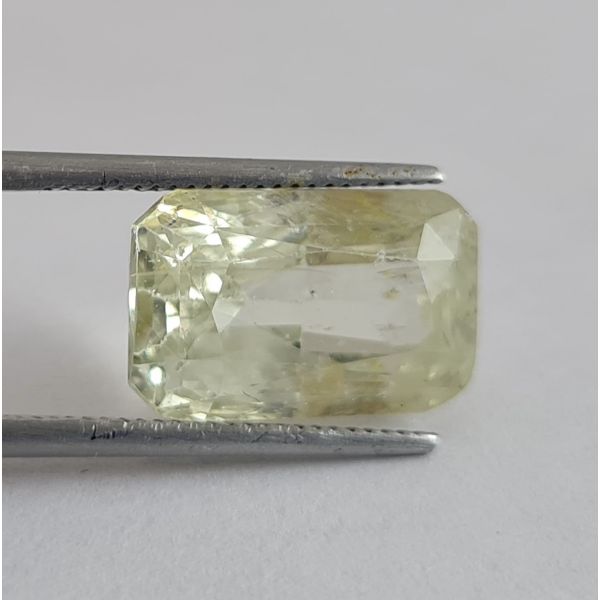 9.75 Carats Natural Lemon Yellow Sapphire 13.14x8.35x7.70 mm