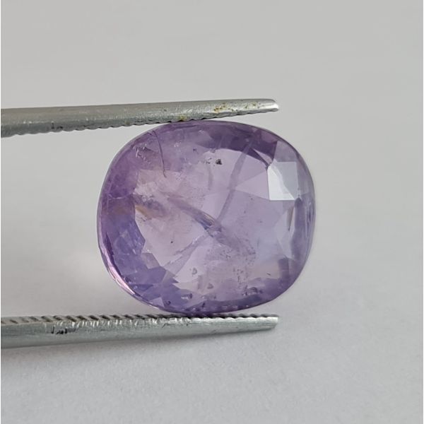 7.90 Carats Natural Blueish Purple Sapphire 12.26x10.53x5.81 mm