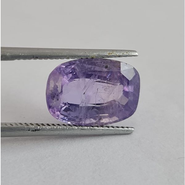 4.80 Carats Natural Blueish Purple Sapphire 11.38x8.02x5.05 mm