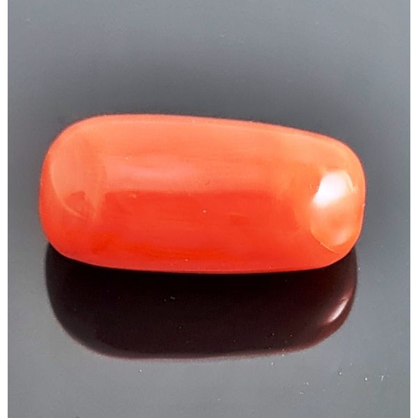 13.85 Carats Natural Italian Orangish Red 18.77x10.70x8.13 mm