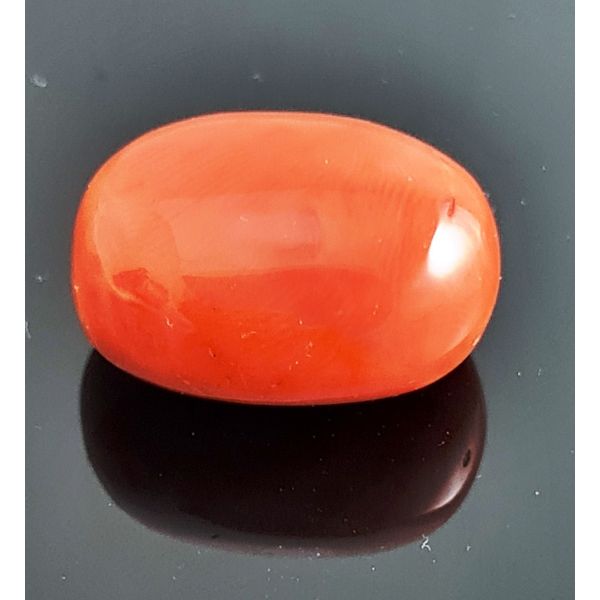 20.35 Carats Natural Italian Orangish Red 18.35x13.70x10.46 mm