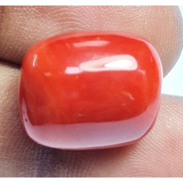 17.12 Carats Natural Italian Orangish Red 15.99x13.14x9.10 mm