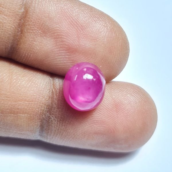 5.45 Carats Natural Pinkish Red Ruby 9.87x8.47x6.06 mm