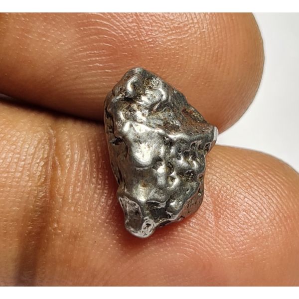 9.90 Carats Natural Black Meteorite 13.17x9.39x4.76 mm