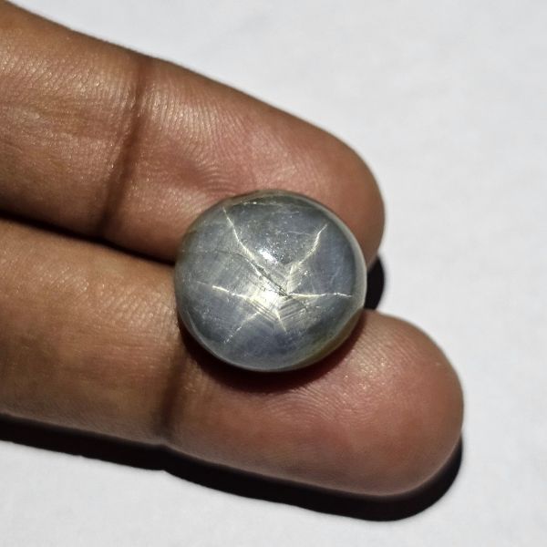 23.14 Carats Natural Ship Gray Star Sapphire 15.70 x 15.03 x 8.88 mm