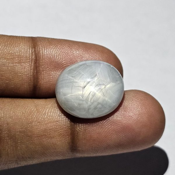 20.84 Carats Natural Suva Gray Sapphire 17.43x15.12x7.21 mm