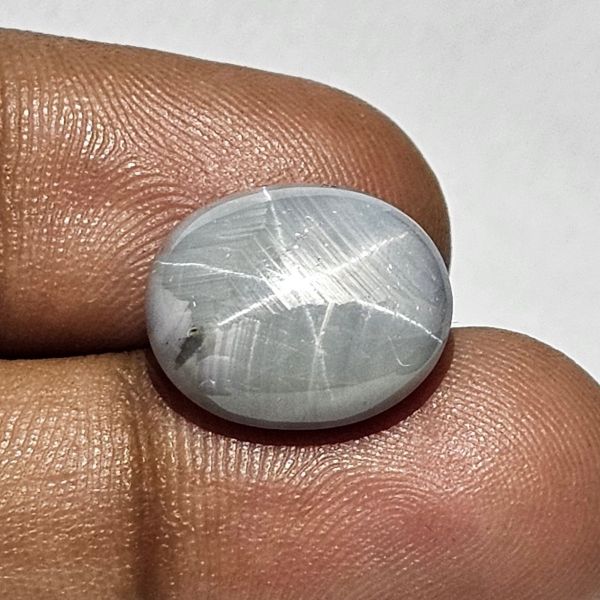 11.89 Carats Natural Sonic Silver Sapphire 14.71 x 12.61 x 5.87 mm