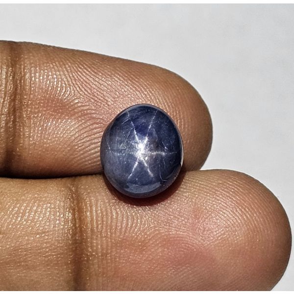 7.52 Carats Natural Cello Blue Star Sapphire 10.95 x 9.52 x 6.65 mm