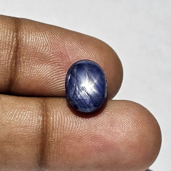 6.79 Carats Natural Yankees Blue Star Sapphire 11.45 x 8.65 x 5.95 mm