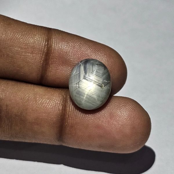 12.58 Carats Natural Regent Gray Sapphire 14.30 x 11.74 x 7.03 mm