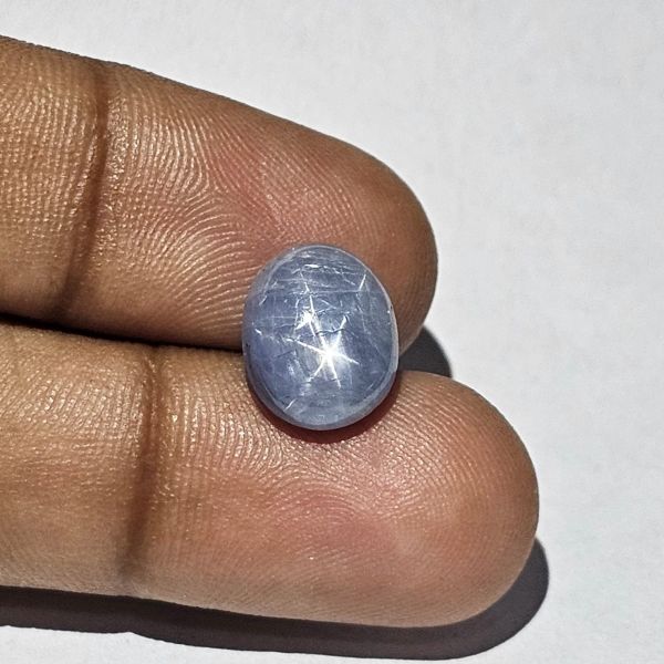 6.80 Carats Natural San Juan Star Sapphire 11.05 x 9.38 x 6.64 mm