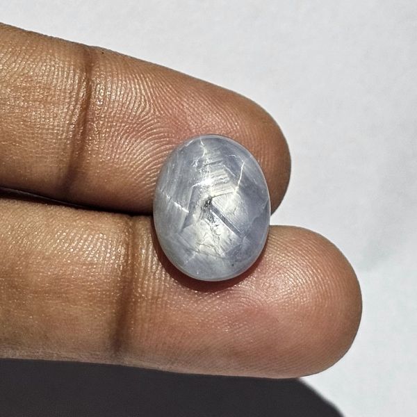 12.38 Carats Natural Spanish Gray Sapphire 15.10 x 11.57 x 5.99 mm