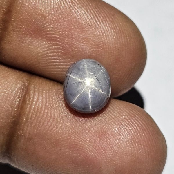 3.49 Carats Natural Cotton Seed Sapphire 8.49x7.45x5.14 mm