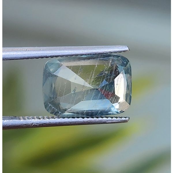 6.07 Carats Natural Olive Green Sapphire 11.91 x 8.41 x 6.38 mm