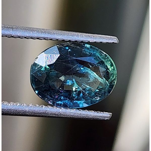 2.10 Carats Natural Bluish Green Sapphire 8.84 x 6.95 x 4.09 mm