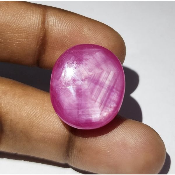 50.43 Carats Natural Johnson Mine Pinkish Red Star Ruby 21.64 x 18.64 x 10.74 mm