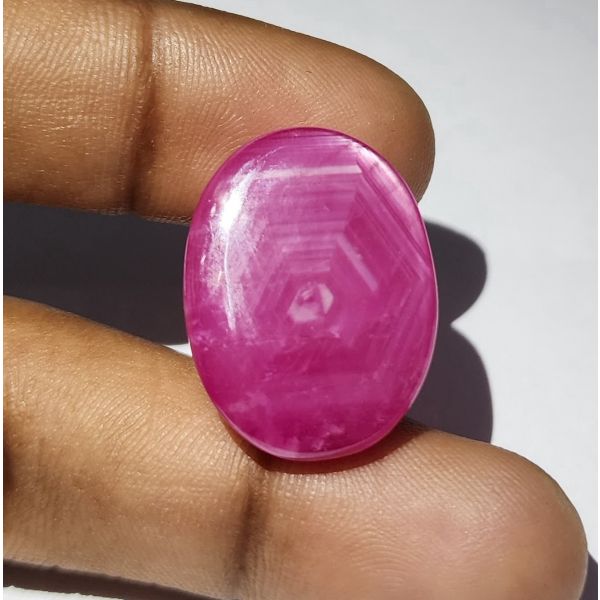 48.53 Carats Natural Johnson Mine Pinkish Red Star Ruby 24.16 x 18.45 x 9.69 mm