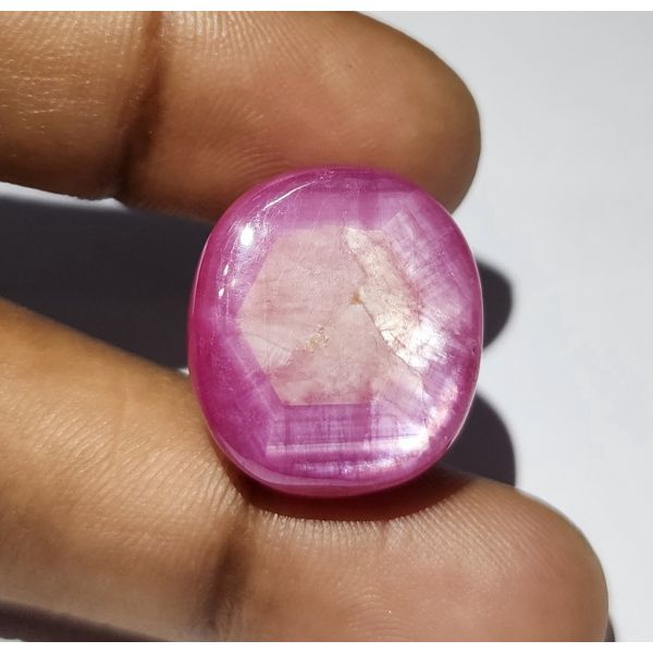 47.44 Carats Natural Johnson Mine Pinkish Red Star Ruby 20.09 x 18.10 x 10.60 mm