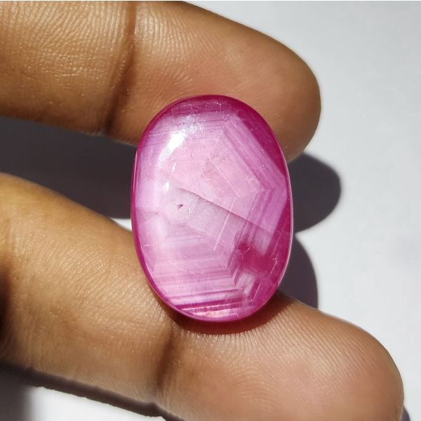 38.88 Carats Natural Johnson Mine Pinkish Red Star Ruby 22.94 x 16.40 x 9.23 mm