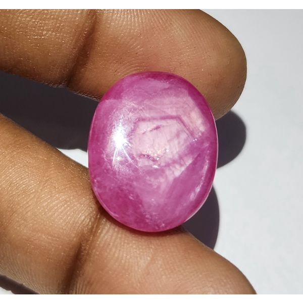 32.66 Carats Natural Johnson Mine Pinkish Red Star Ruby 19.74 x 16.12 x 8.99 mm