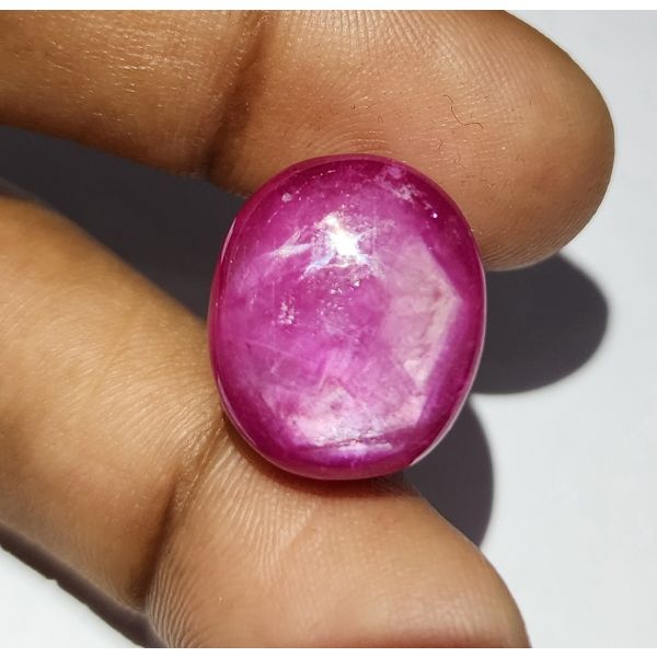 36.34 Carats Natural Johnson Mine Pinkish Red Star Ruby 17.95 x 15.25 x 11.23 mm