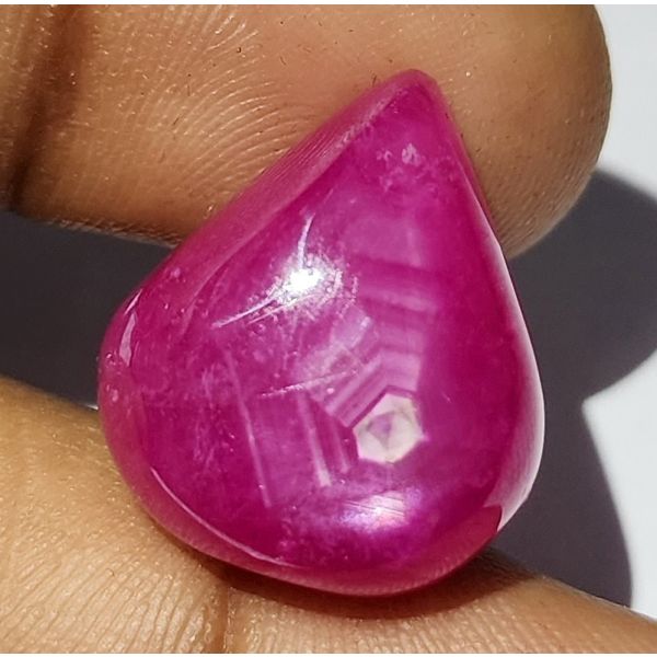 28.61 Carats Natural Johnson Mine Pinkish Red Star Ruby 19.70 x 16.97 x 6.54 mm