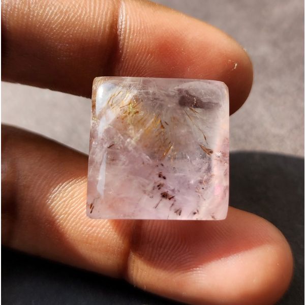 45.62 Carats Natural Pink Cacoxenite 20.33 x 19.92 x 12.02 mm