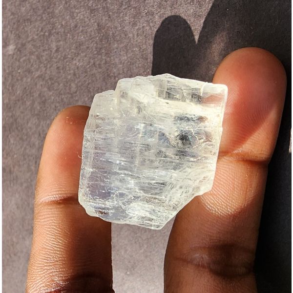 76.30 Carats Natural White Petalite 31.06 x 25.90 x 15.67 mm