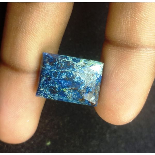 13.6 Carats Natural Blue Azurite 18.24 x 13.15 x 4.96 mm