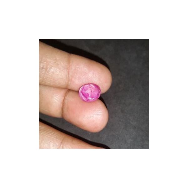 6.05 Cts Star Ruby Johnson Mine 11.14 x 9.18 x 5.32 mm