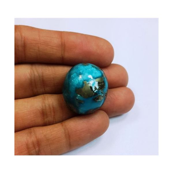 49.58 Carats Irani Natural Turquoise 22.71 x 19.55 x 14.24 mm