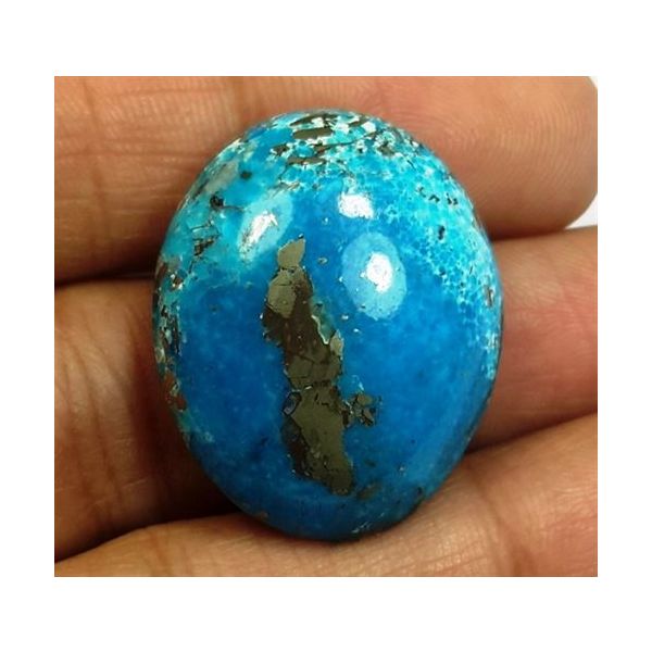 43.79 Carats Irani Natural Turquoise 25.72 x 20.94 x 9.78 mm