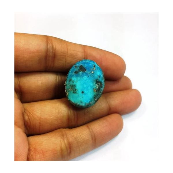 36.93 Carats Irani Natural Turquoise 23.31 x 18.44 x 12.57 mm